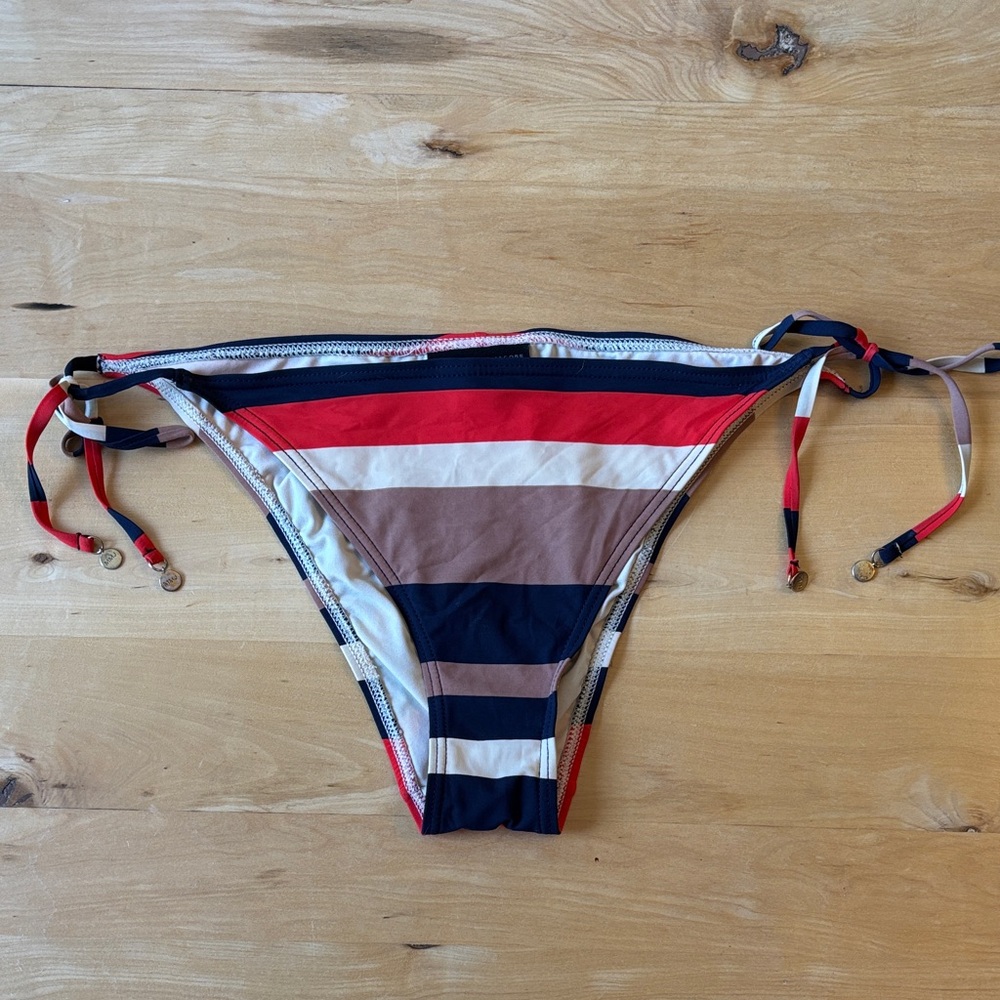 Marc By Marc Jacobs Striped String, Bikini Bottom… - image 1